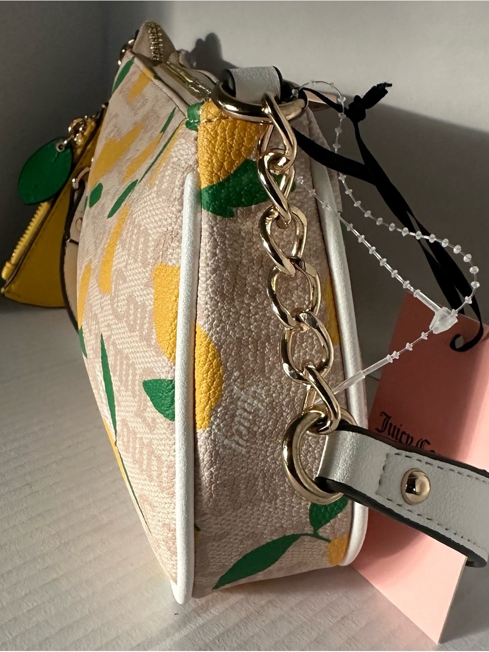 🍋 NWT Juicy Couture Fruitful Lemon Print Shoulder Bag & Coin Purse – Y2K Vibe! - Picture 7 of 16